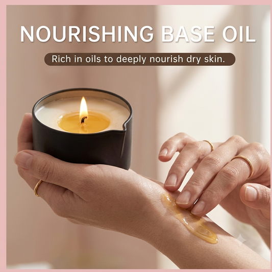 Geranium Massage Candle – Relaxing Body Oil (2oz)