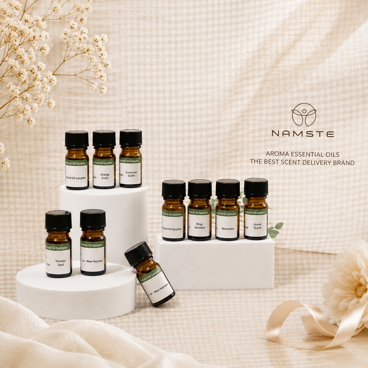 Premium Essential Oils Discovery Set - NAMSTE (5ml x 10)