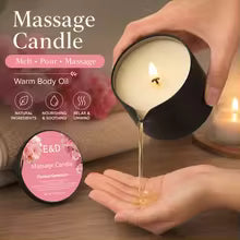 Scented Geranium Massage Candle – Warm & Relaxing Body Oil (2oz)