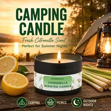 Handmade Outdoor Candle - Fresh Lemongrass and Citronella